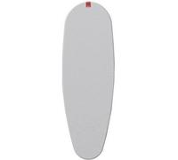 Rayen | Housse pour table à repasser | 4 épaisseurs: mousse, molleton, tissu 100 % coton et aluminium | Housse à revêtement en aluminium | Gamme Premium | 130x47 cm | Gris clair