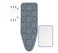 Housse Table à Repasser XXL 160x60cm, Housse de Table à Repasser Anti-tâche et 4 Clips de Fixation Housse Table a Repasser Montage Rapide