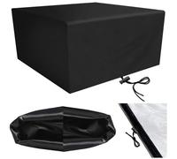 Housse Table de Jardin 180x135x70cm, Housse pour Salon de Jardin Rectangulaire Anti-UV Tissu 420D Oxford Imperméable Bâche de Protection pour Mobiliers