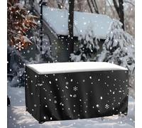 Housse Table de Jardin Imperméable, 330x130x35cm/LxWxH Housse Salon de Jardin Anti-UV Tissu Oxford Bache de Protection Exterieur Housse de Meuble avec Corde et Boucle Verrouillage