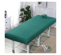 Housse Table De Massage Drap-housse épais matelassé for Table de Massage, for Salon beauté, couvre-lit SPA, avec trou respiration, respectueux la peau(Green,180x60)