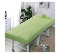 Housse Table De Massage Drap-housse épais matelassé for Table de Massage, for Salon beauté, couvre-lit SPA, avec trou respiration, respectueux la peau(Dark Green,180x60)
