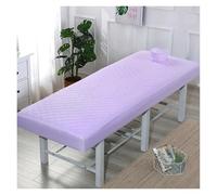 Housse Table De Massage Drap-housse épais matelassé for Table de Massage, for Salon beauté, couvre-lit SPA, avec trou respiration, respectueux la peau(Purple2,190x70)