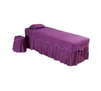 Housse Table De Massage Housse de lit de beauté Massage Thérapie de massage Diagnostic Drap de lit Ouverture de la housse Fumigation Bain de pieds Housse de lit(2-01,185x70cm)