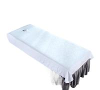 Housse Table De Massage Lot de 5 draps lit beauté imprimés roses, couvre-lit massage, anti-rides, à séchage rapide, housse table avec trou(White)