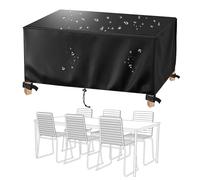 Housse Table Exterieure Bache pour Salon de Jardin, 400x100x60cm/Longueur x Largeur x Hauteur Housse de Protection Table Exterieur Rectangulaire, Anti-déchirure et Anti-UV Antipoussière, Impermeable