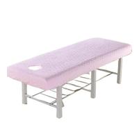Housse Table Massage Drap-housse matelassé épais for salon de beauté, couvre-lit doux for la peau, for table massage, spa, avec trou for respirer(05,70x185cm)