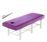 Housse Table Massage Drap-housse matelassé épais for salon de beauté, couvre-lit doux for la peau, for table massage, spa, avec trou for respirer(01,60x180cm)