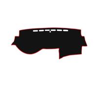 Housse Tableau Bord Compatible avec Honda Accord 7e Euro R Compatible Acura TSX Coupé 2003-2007 Protection Tableau Bord Voiture Tapis Pare-Soleil Intérieur(Right Hand Drive,Black Red Edge)