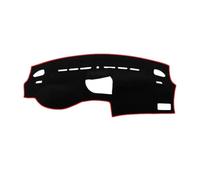 Housse Tableau Bord Compatible avec Peugeot 307 307SW 307CC 2002-2005 2006 2007 2008 Car Styling Dashboard Cover Pad Sun Shade Protect Carpet(Left Hand Drive,Black Red Edge)