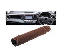 Housse Tableau Bord Compatible avec Toyota pour RAV4 pour XA40 2013 2014 2015 2016 2017 2018 Couverture Tableau Bord Voiture Éviter La Lumière Pad Pare-Soleil Tapis(B RHD Brown)
