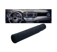Housse Tableau Bord Compatible avec Toyota pour RAV4 pour XA40 2013 2014 2015 2016 2017 2018 Couverture Tableau Bord Voiture Éviter La Lumière Pad Pare-Soleil Tapis(B LHD Black)