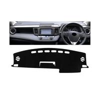 Housse Tableau Bord Compatible avec Toyota pour RAV4 pour XA40 2013 2014 2015 2016 2017 2018 Couverture Tableau Bord Voiture Éviter La Lumière Pad Pare-Soleil Tapis(A RHD Black Side)