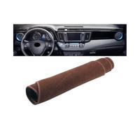 Housse Tableau Bord Compatible avec Toyota pour RAV4 pour XA40 2013 2014 2015 2016 2017 2018 Couverture Tableau Bord Voiture Éviter La Lumière Pad Pare-Soleil Tapis(B LHD Brown)