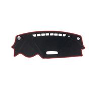 Housse Tableau Bord pour CX-3 2015 2016 2017 2018 2019 Tapis de Tableau de Bord de Voiture Protection Solaire(A Red Edge (LHD),Polyester)