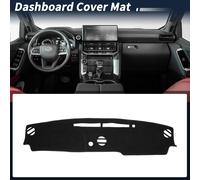 Housse Tableau Bord Pour Toyota Land Cruiser 2025 Accessoires Housse Tableau Bord Tapis Polyester Tapis Pare-Soleil Antidérapant Antireflet Et Combatte Chaleur Hud Bord Noir