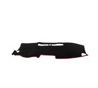 Housse Tableau Bord Voiture pour Hyundai pour KONA 2017 2018 2019 2020 2021 2022 2023 Couverture Tableau Bord Voiture Tapis Tableau Bord Pare-Soleil Tapis Antidérapant(A Red Side)