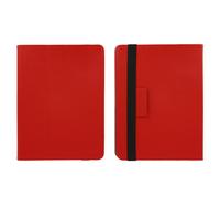 Housse Tablette 10'' Étui Clapet Accroche grappins Support vidéo - Rouge
