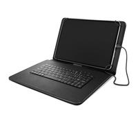 Housse pour Tablette 10 pouces avec Clavier AZERTY USB-C Fonction Support Noir Noir