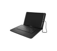 Avizar Housse pour tablette 10 pouces avec clavier AZERTY USB-C fonction support Noir