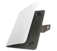 Housse Tablette 10 Pouces Universelle Effet Cuir Vieilli Support Vidéo Blanc