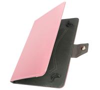 Housse Tablette 10 Pouces Universelle Effet Cuir Vieilli Support Vidéo Rose