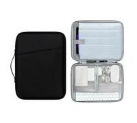 Housse Tablette 13 Pouces avec Compartiments, Pochette Protection Compatible iPad Pro 13" M4/Air 13" M2, Galaxy Tab S10+/S9 FE+, Surface Pro 12-13", Noir