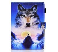 Housse Tablette Universelle de 9 à 10.5 Pouses,Étui Universel pour Samsung Galaxy A6/Tab S2 9.7, ASUS ZenPad 10, Lenovo TB-X103F/Tab 2 A10-70, Huawei MediaPad T3 T5 10/M5 Lit (Wolf)