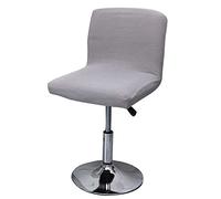 Housse Tabouret de Bar Lot de 4/2, Housse Tabouret Bar Industriel Couverture Chaise de Bar Protege Chaise Recouvre Pivotante Courte Chaise Salle a Manger Universelle Extensible
