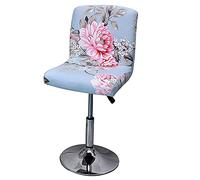 Housse Tabouret de Bar Lot de 4/2, Housse Tabouret Bar Industriel Couverture Chaise de Bar Protege Chaise Recouvre Pivotante Courte Chaise Salle a Manger Universelle Extensible