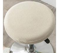Housse Tabouret de Bar Rond，Housse de Tabouret Rond 30CM-36CM Extensible Housse pour Tabouret de Bar Rond 1/2/4/6 Pièces Couverture Bar Chaise Protecteur Tissu Polaire ( Color : W , Size : 1 pièce )