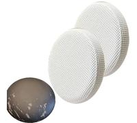 Housse Tabouret de Bar Rond Housses Moutarde Vert Marron Extensible Couvre Chaise Ronde Coussins Siège Plusieurs Tailles Choix Facile D'entretien Lavable Douce 2 Pièces Jacquard(Blanc laiteux,30-35cm)