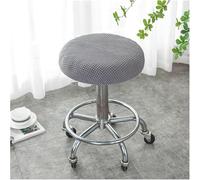 Housse Tabouret Rond 30-40cm Housse Chaise Bar Extensible Protege Tabouret Rond Doux et Durable Lavable Houssedesiège élastique,Light Gray,1pc