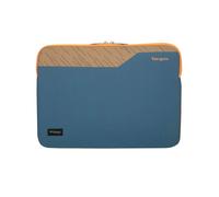Housse Targus Pulse II EcoSmart TBS97002GL pour ordinateur portable 13-14" Néoprène Bleu/Orange, 330x270x20mm, Résistante aux rayures, Hydrofuge, Fermeture à glissière