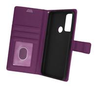 Housse pour TCL 20R 5G Aspect Grainé Clapet Portefeuille Stand Vidéo violet