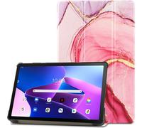 Housse Tech Protect Smartcase pour Lenovo Tab M10 Plus 10.6 gen. 3, marbre rose