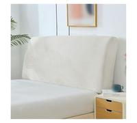 Housse Tete De Lit Couvre-tête de lit élastique, 1 pièce, Housse de tête de lit Douce Tout Compris, Couleur Unie, Protection Contre la poussière, décoration de la Maison(White)