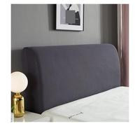 Housse Tete De Lit Housse de tête lit élastique épaisse en Polaire Couleur Unie, Protection du Dos Contre la poussière for Maison, l'hôtel, Le Banquet(Dark Grey,AA 150-170cm)
