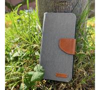 Housse Textile Pour Samsung iPhone Klapp Tasche Book Cover Protection Jeans
