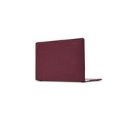 Housse textured hardshell woolenex pour macbook pro 13 (2016/19 - usb-c) bordeaux