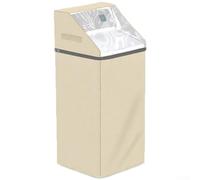 Housse thermique pour installations d'adoucisseur d'eau avec sangles résistantes au vent et zone de visualisation intégrée en PVC