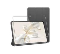 Housse TPU Gel Silicone pour Honor Pad 9 Smart Case Support Auto-veille, Noir + Film VERRE Trempé