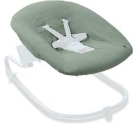 Housse Transat Bebe Pour Balancelle Alpha Bouncer Premium, Alpha Bouncer Deluxe, Alpha Bouncer 2in1, Coton Mousseline Respirant, 85 Cm X 74 Cm X 0,25 Cm, Vert Sauge