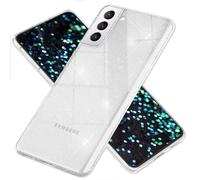 Housse transparente à paillettes NALIA pour Samsung Galaxy S22, Transparent non jaunissant