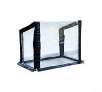 Housse transparente de rechange pour tunnel de culture extérieur - Bâche en plastique imperméable avec porte zippée - Protection UV - 130 x 50 x 45 cm (inclinaison 60 x 40 cm)