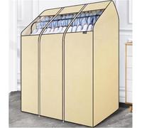 Housse Transparente Porte-Vêtements avec Fermeture Éclair Housse Protection Cache-Poussière De Vetement Penderie pour Portemanteau Protection pour Portant Double Pole Double Layer,90cm