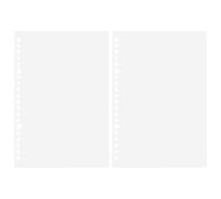 Housse transparente pour carnet de notes B5, 20/26 anneaux/trous, feuilles lâches, flexible, imperméable, pour bureau, maison, école, étudiants, films de protection transparents pour classeurs à