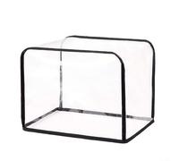 Housse transparente pour grille-pain à 2 tranches - Protection contre la poussière et la graisse avec design transparent - Protection en PEVA lavable en machine pour machines à pain et sandwichs 30 x