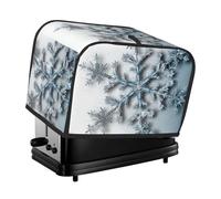 Housse transparente pour grille-pain en forme de flocon de neige pour machine à pain à 2 tranches - Housse matelassée anti-poussière - Pour petit appareil de cuisine