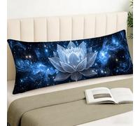 Housse Traversin 120 cm x 40 cm, Housse Coussin Rêve, Fleur Motif Velour Douce Double Face Impression Taie d'oreiller avec Fermeture Eclair Caché Oreiller pour Decoration Maison Cadeau Femme, Cod1433